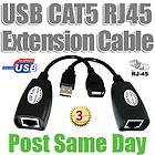 USB 2.0 to RJ45 Cat5e 6e Lan Camera Webcam Ethernet Extender Adapter 