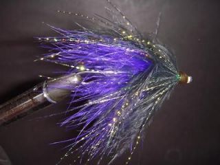 Purple Rain Marabou Tube Steelhead Fly Fishing Spey Flies Salmon Rod 