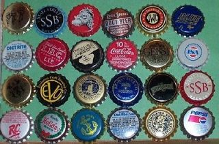 American beer & soda caps/crowns##lot of 24 diff##UNCRIMPED##Fizz Fun 