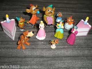Tiny Miniature Disney Cinderella Figurines Cake Toppers