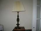 Vintage Leviton Solid Brass Table Lamps Mid Century Retro Regency 