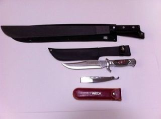 Machete Knife Antique Shaver set