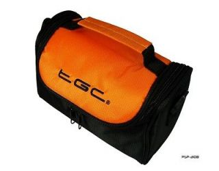Hot Orange & Black Carry Case Bag for Pentax IQZoom 140M Camera