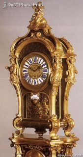   Print Pedestal clock Andre Charles Boulle 1720 25 Wallace Collect