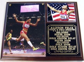 Allyson Felix 3 Gold Medals Womens Track London 2012 Olympics Photo 