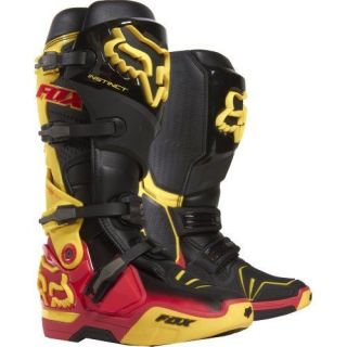 BRAND NEW 2013 FOX RACING CHAD REED INSTINCT BOOTS RED/YELLOW