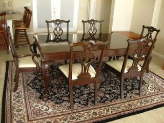   Rittonhouse Square Dining Table and Chairs all w/Chippendale Claw Feet