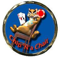 CHIP AND A CHAIR Spinner Poker Card Guard Cover Protector