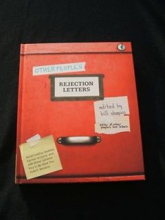 Other Peoples Rejection Letters, Shapiro, First Edition, LNC, HC 