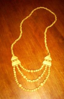 JUNIPER WOOD BEAD NECKLACE 30 authentic Russian LONGER necklace