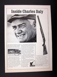 Charles Daly Over Under Shotguns Hammer Design Cutaway 1965 Ad 