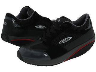 MBT Womens MOJA Athletic Walking Rocker Bottom Toning Shoes [ Black ]