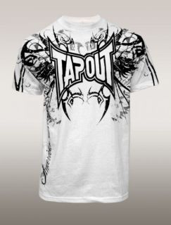 New Tapout Darkside T Shirt Mens White UFC MMA