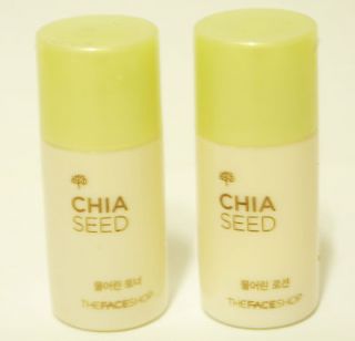 THE FACE SHOP］CHIA SEED lotion 5ml + CHIA SEED toner 5ml  10ml 