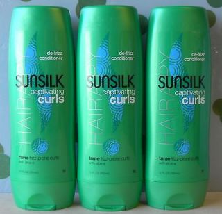 Sunsilk Captivating Curls De Frizz Conditioner 12oz x3 Fast & Free 