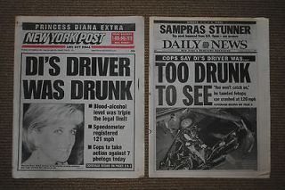 97 ~ New York Post & Daily News ~ PRINCESS DIANA ♕ Newspaper 