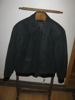 Vintage Hunt Club Black Leather Medium Jacket