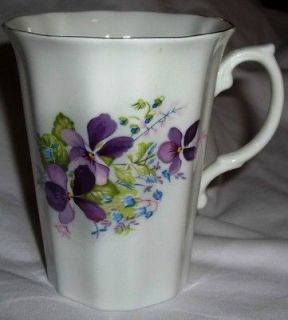   Grafton Floral Garland Mug, Vintage Porcelain Cup, Bone China, England