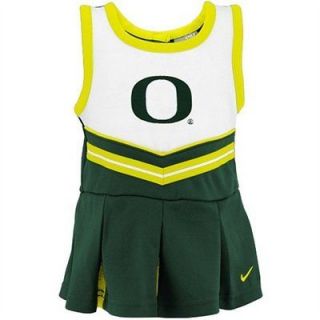 Brand New Nike Oregon Ducks U of O Cheerleader Dress Outfit 2 PC NWT 