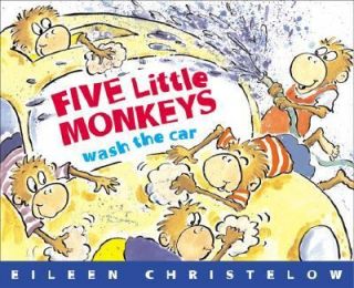 Five Little Monkeys Wash the Car by Eileen Christelow 2004, Picture 
