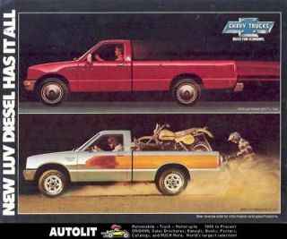 1981 Chevrolet LUV Diesel Pickup Truck Brochure