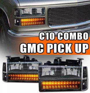   +LED Bumper+Corner Lights 94 02 GMC C10 C/K Truck/Suburban​/Yukon