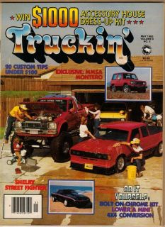 Truckin Magazine May 1983   1970 Chevy Fleetside Truck Van Old 
