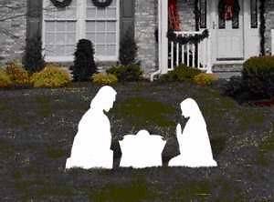   Nativity Set Yard Sign w/3 Stakes   **BRAND NEW** Christmas Nativity