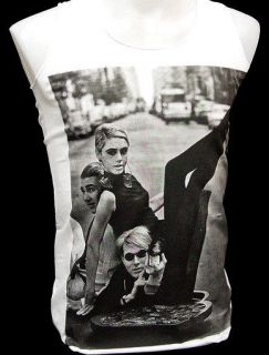 ANDY WARHOL Pop Art Edie Sedgwick Model Tank T Shirt S