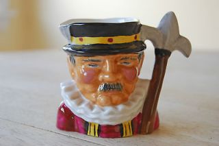 VINTAGE THORLEY BONE CHINA BEEFEATER TOBY MUG MADE IN ENGLAND