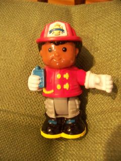 Fisher Price Little People Bendable Fireman Fire Fighter ~ HTF