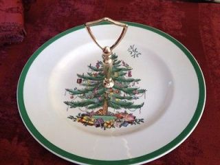 Spode Christmas Tree England ~ 1 Tier Dessert / Candy Dish