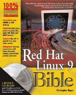 Red Hat Linux 9 Bible by Christopher Negus 2003, Paperback