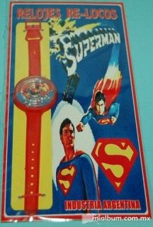 Ultra rare Superman Christopher Reeve toy watch maze CRAZY CLOCK MOC