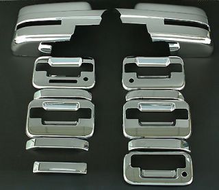 2009   2011 Ford F150 5D Chrome Door Handle Mirror Tailgate Covers B 