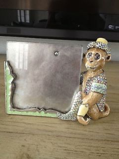 Beautiful RARE Jay Strongwater Monkey Frame EXCELLENT Condition