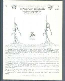 1928 ad Force Water Pump Standards Windmill Hand
