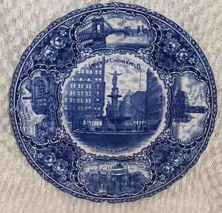 The Rowland Marsellus Co Cincinnati, Ohio Plate Blue and White