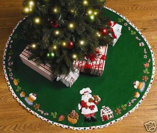   Sweet Shop ~ 43 Felt Christmas Tree Skirt Kit #86188 Table Top