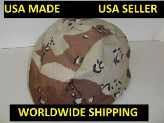 HELMET COVER ONLY PASGT Kevlar Chocolate Chip Army Vintage Camo 