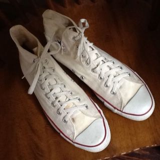 Vintage Converse Chuck Taylor All Stars 11.5 Made in USA White Mens 