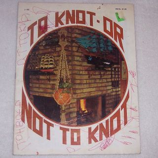 Macrame To Knot or Not To Knot Pot Hanger Wall Hangings Window 