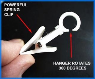 MICRO CLEVER CLIPS Organizing helper, powerful grip, swivel, COLOR 