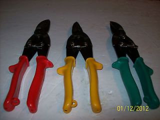 3pc. CR V HEAVY DUTY PROFESSIONAL TIN SNIPS LEFT  RIGHT AND STRAIGHT 