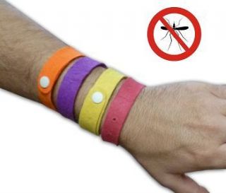 4x Anti Mosquito Bug Repellent Bracelet Wrist Band Natural No Insects