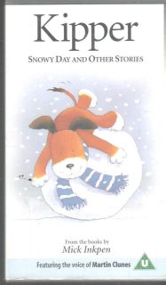 KIPPER SNOWY DAY & OTHER STORIES VIDEO VHS PAL UK MARTIN CLUNES