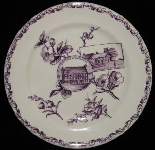 C1872 MULBERRY TRANSFERWARE SHAKESPEARE PATT PLATE