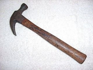 Vintage Old WOODEN HANDLE CLAW HAMMER