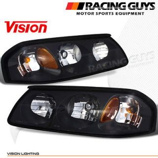   AMBER REFLECTOR EURO CLEAR HEAD LIGHT LAMP DRIVER+PASSEMGER VISION