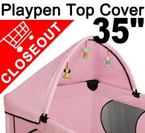 Closeout Pink Cover Top For Dog Pet Cat Puppy Playpen Crate Kennel 